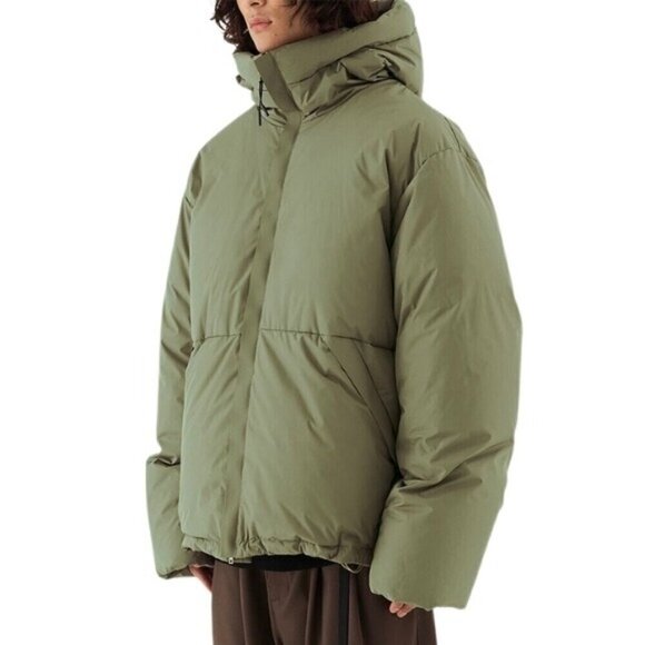 Moussy Green Zip Up Jacket Hooded Puffer Size Small NWT - Picture 2 of 2